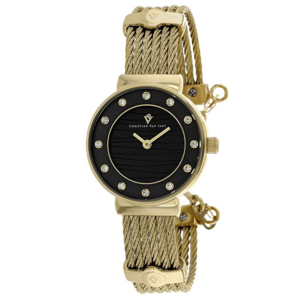 Christian Van Sant Women's Cavo Black Dial Watch - CV1298
